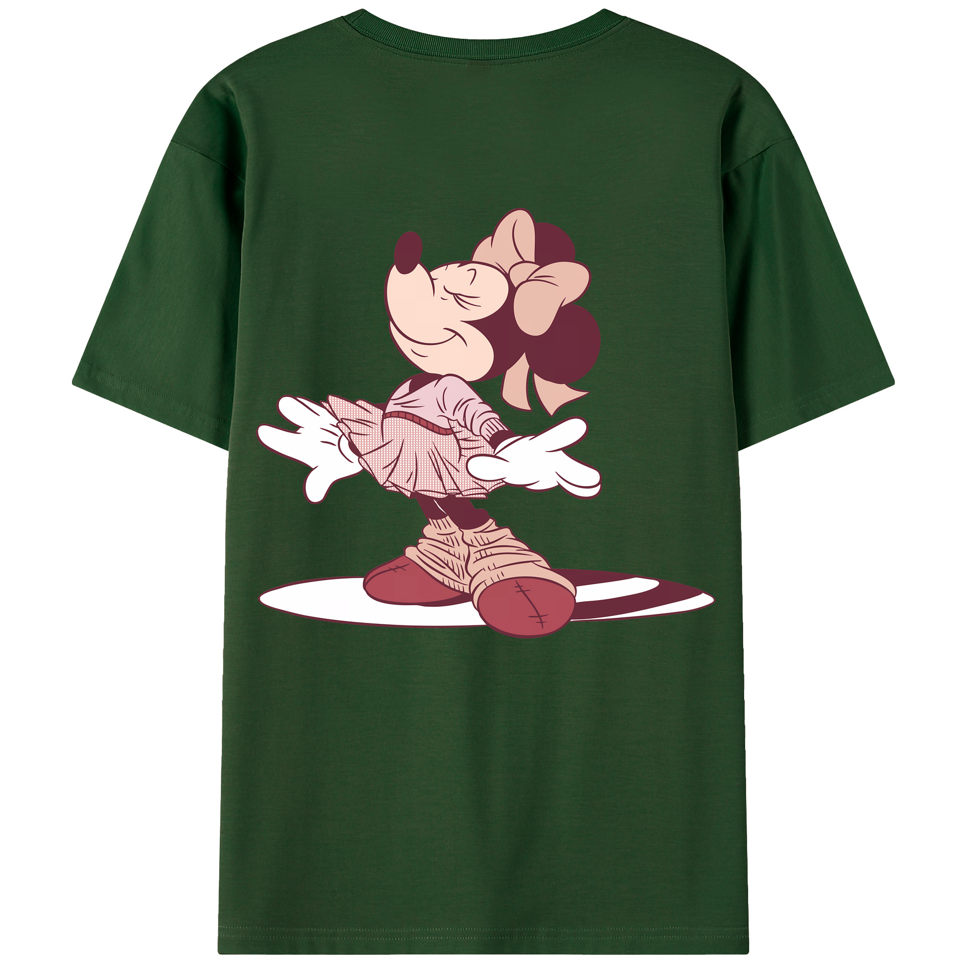 （画像用） ミッキーマウス Mickey Mouse 綿100％半袖Tシャツ（背面プリント）